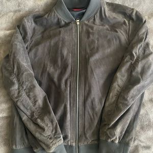 Hugo Boss Suede Bomber Jacket